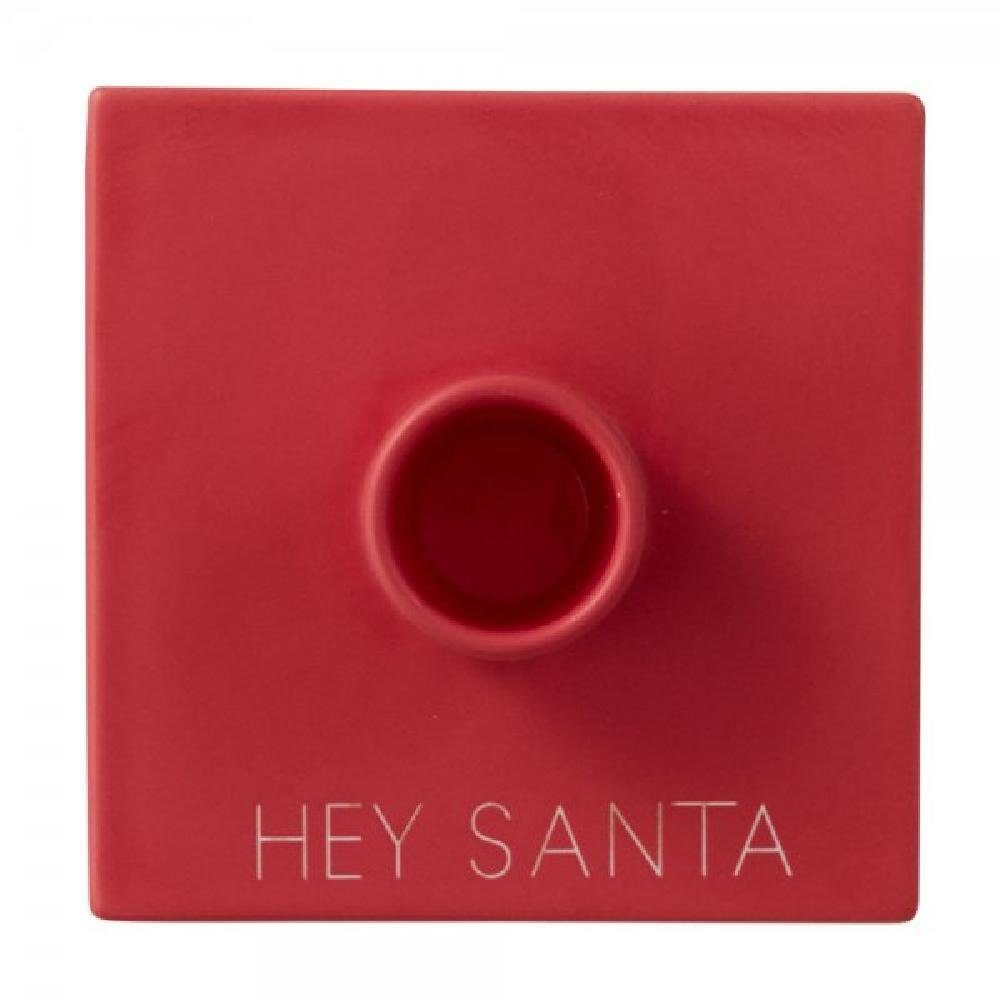 Design Letters Windlicht Kerzenhalter Square Favourites Xmas Santa Rot