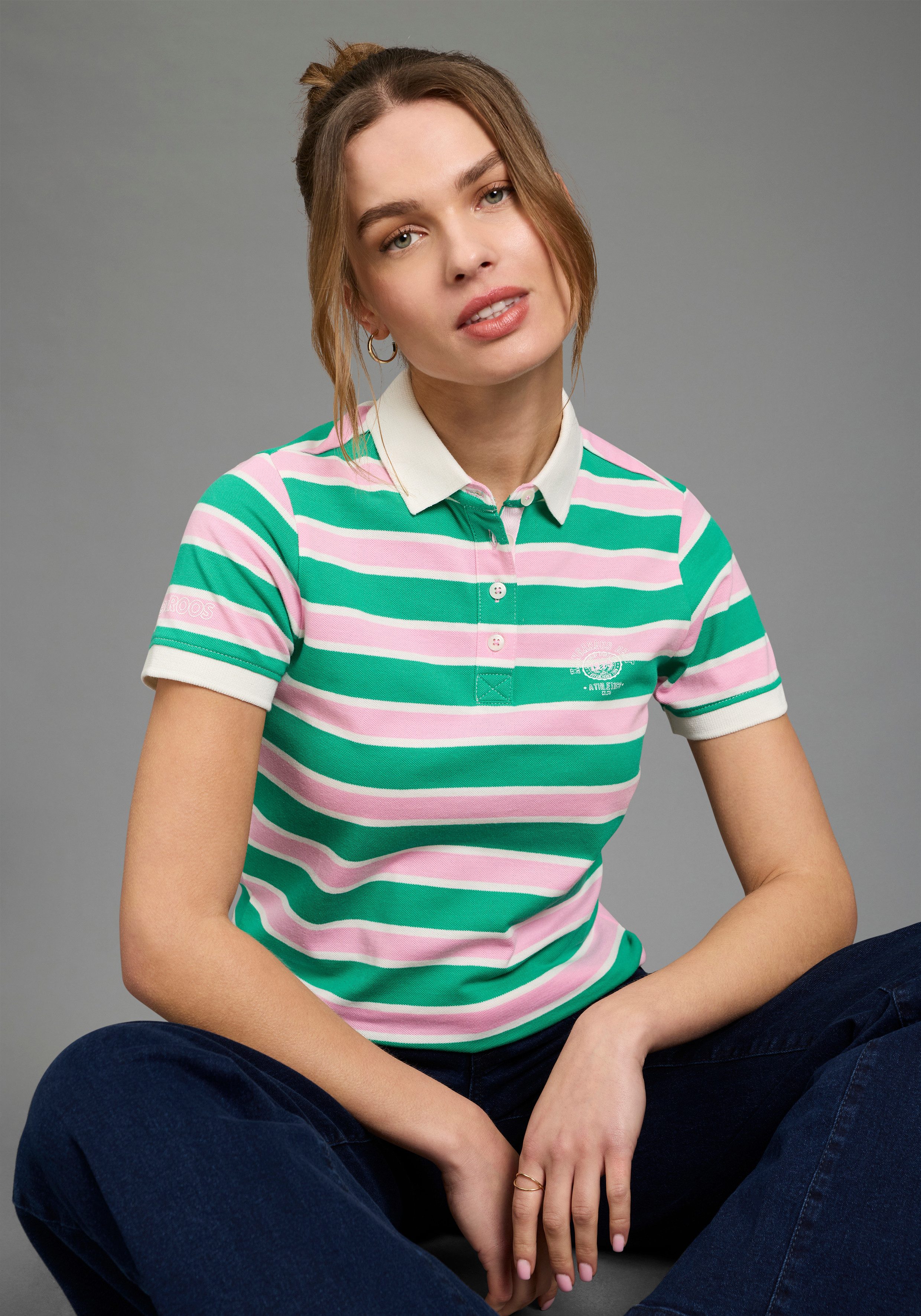 KangaROOS Poloshirt mit vielen Details & Branding