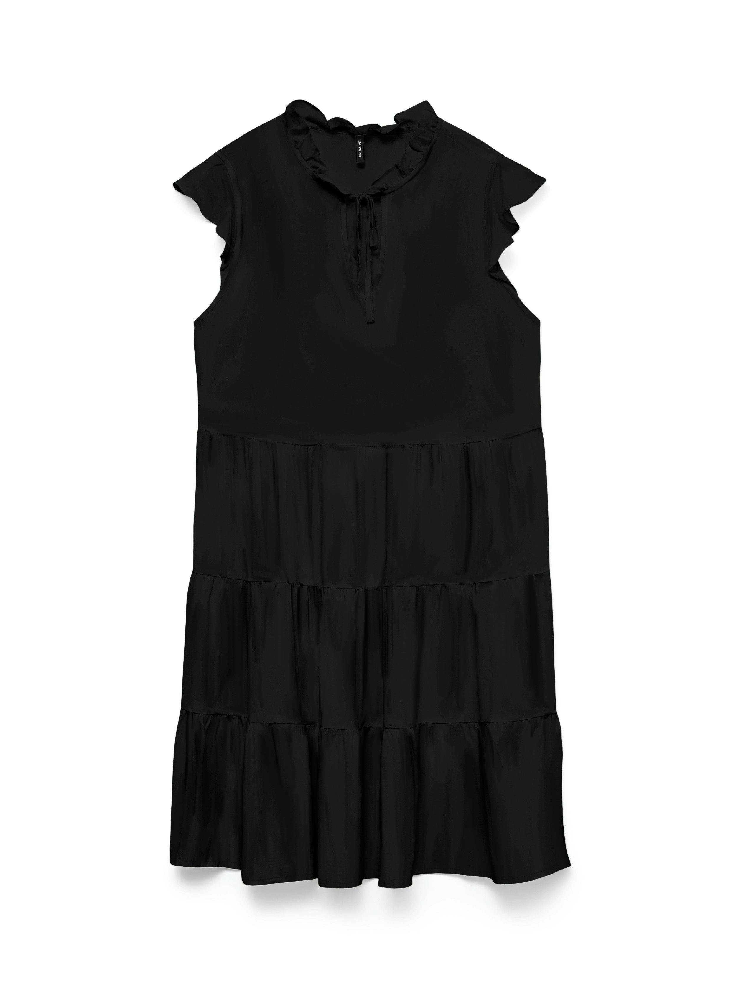 Vero Moda Minikleid VMALBA SS SHORT TIE DRESS WVN NOOS Viskose