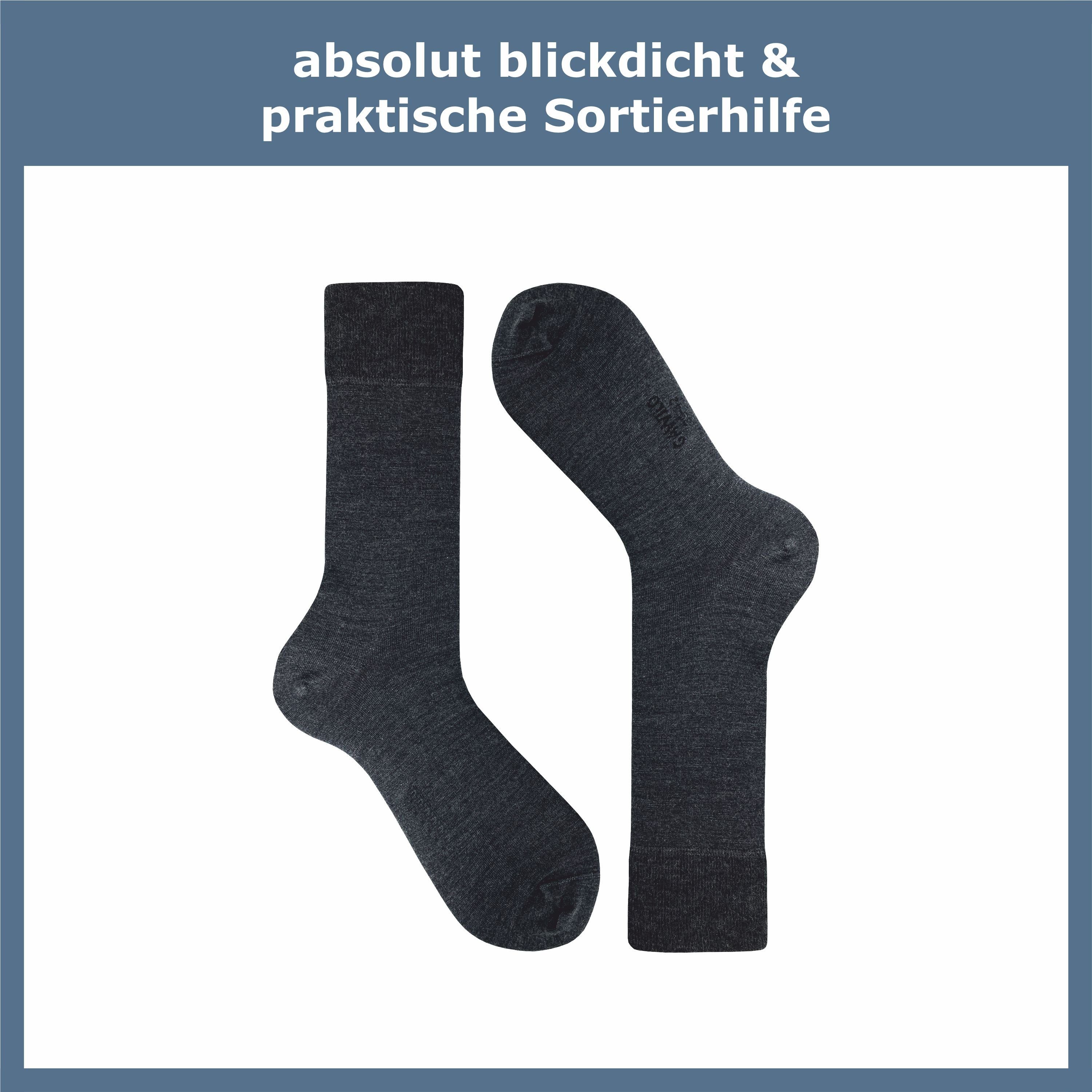 GAWILO Businesssocken für Herren aus 64% Schurwolle - Klimaregulierende Merino Socken (5 Paar) Socken aus Merino Wolle kühlen im Sommer und wärmen im Winter