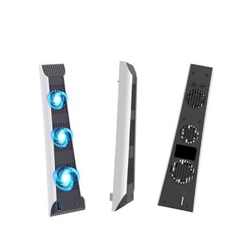Tadow PS5-Konsolenlüfter,PS5 Cooling Lüfter,3-Blatt-Lüfter,Geräuscharm PlayStation 5-Controller