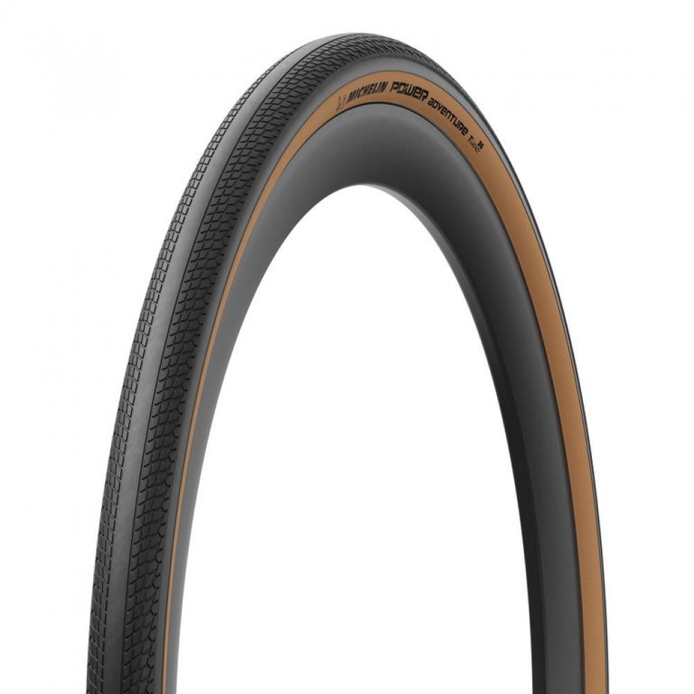 Michelin Fahrradreifen Michelin Reifen Power Adventure 28x1.65" 42-622 schwarz/braun TLR falt
