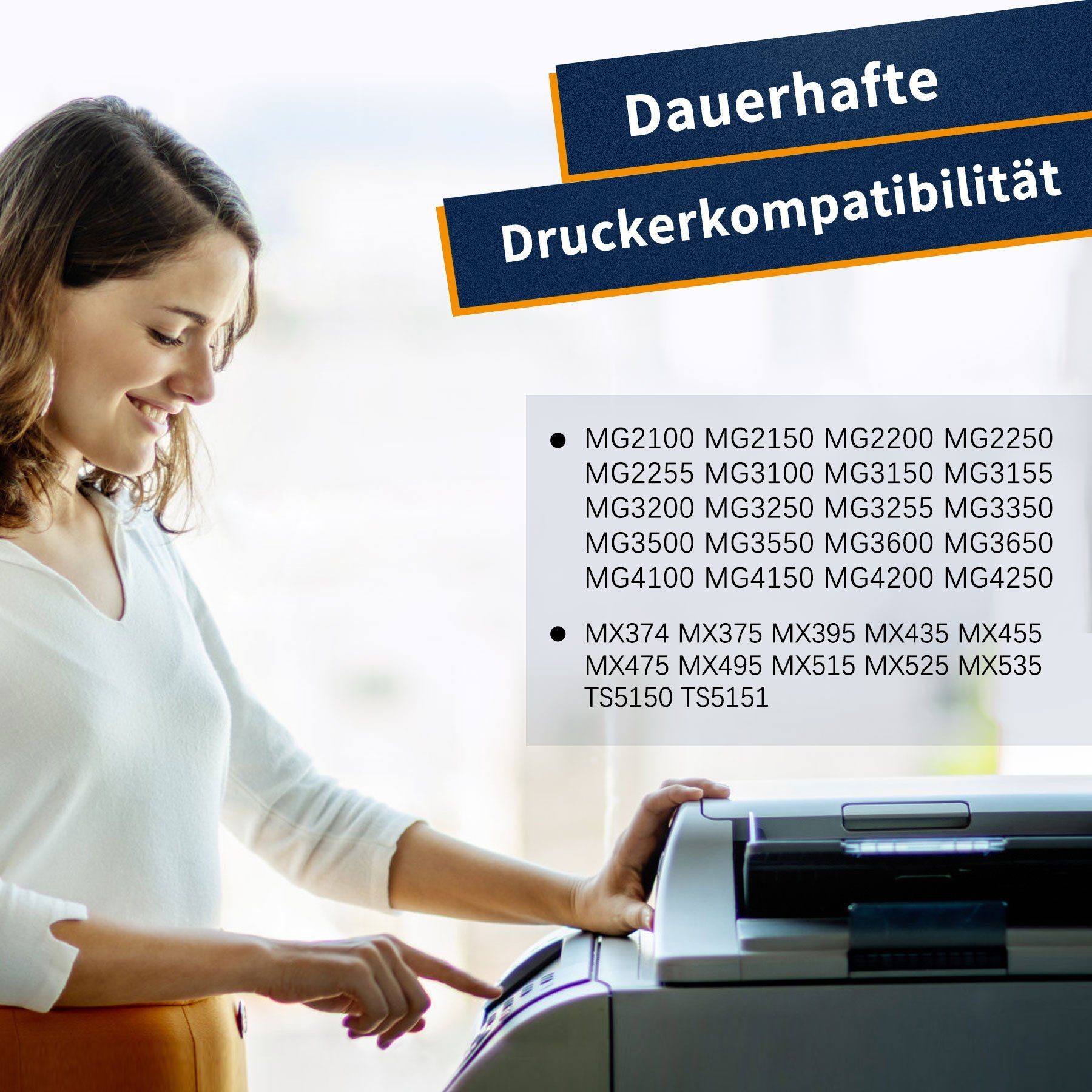 ColorKing 540 XL für CANON 541XL PG-540XL CL-541XL Tintenpatrone (PIXMA TS5150 MX475, MG3650S MG4250 MG3650 MG3600)