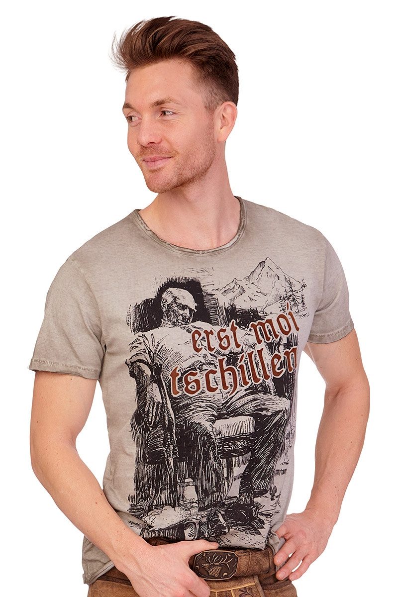 Trachtenshirt Trachtenshirt Herren - JAMES - beige