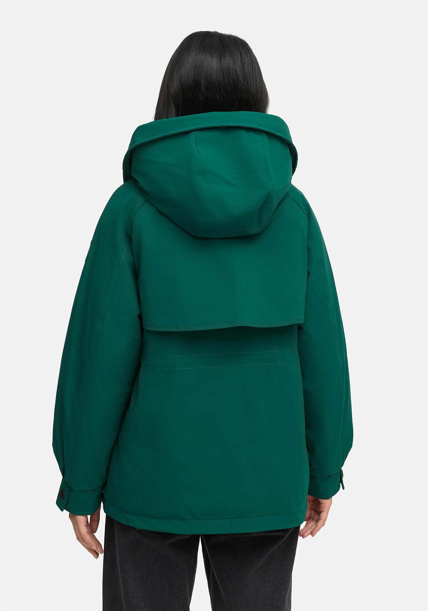 Marikoo Winterjacke Shigaraa mit abnehmbarer Kapuze und Gummizug an der Taille