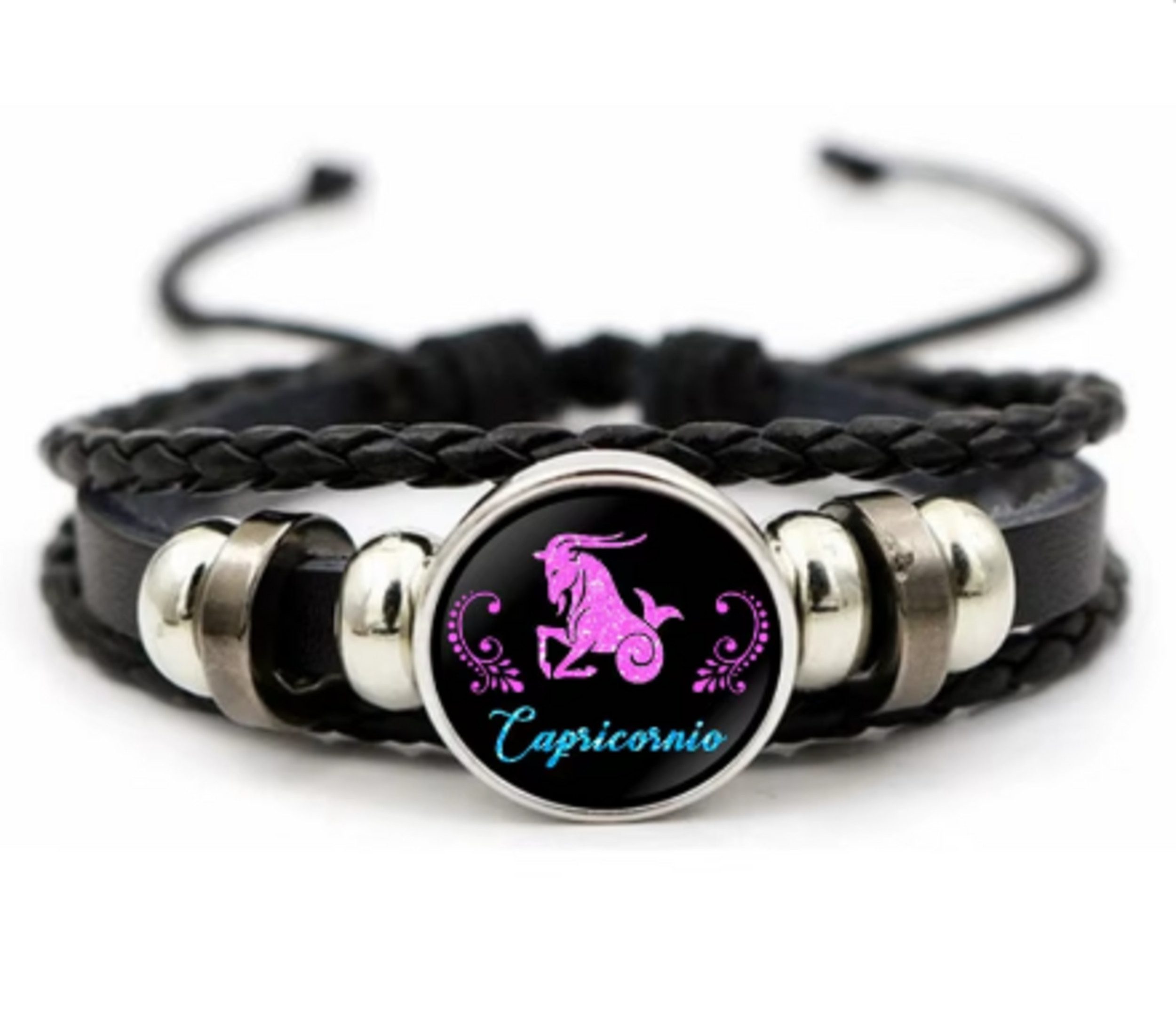 Stelby Armband mit Gravur Armband Sternzeichen 3D Gravur im Glas - verschiedene Motive