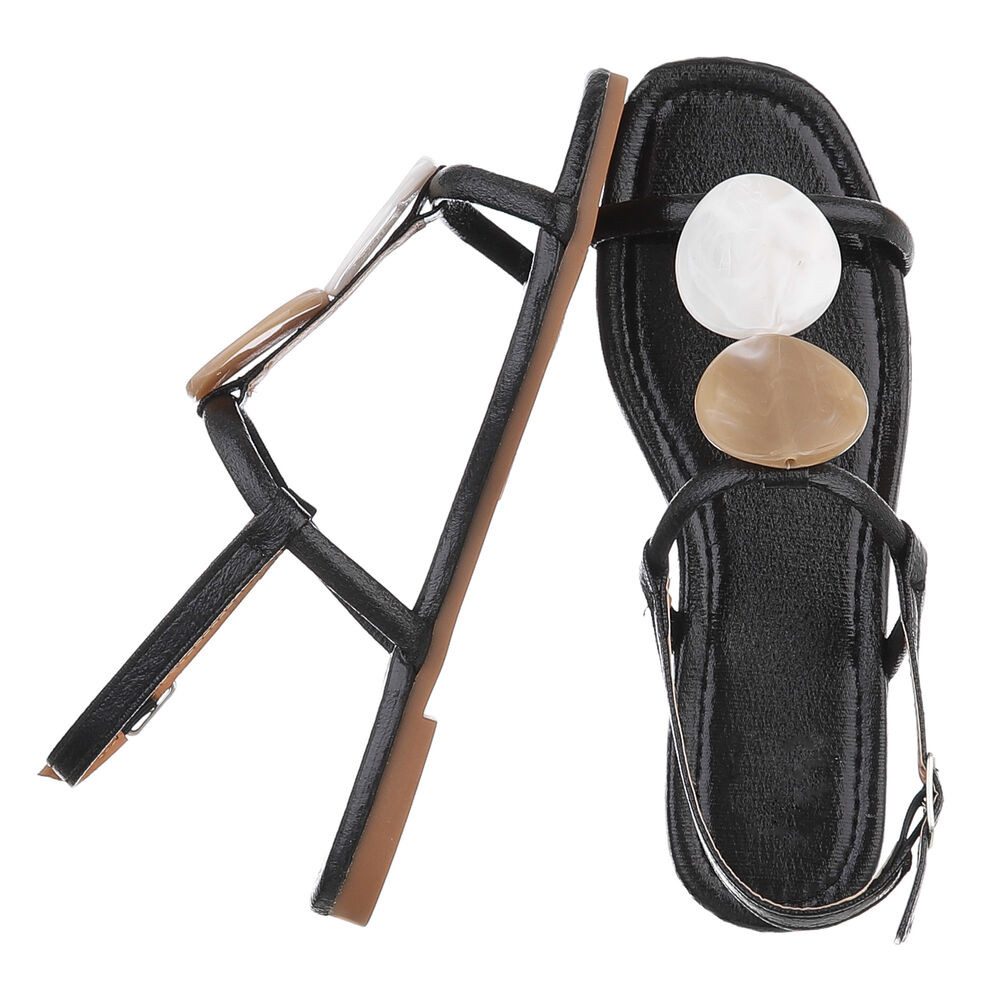 Ital-Design Elegante Flache Sandalen mit Akzentstücken günstig online kaufen