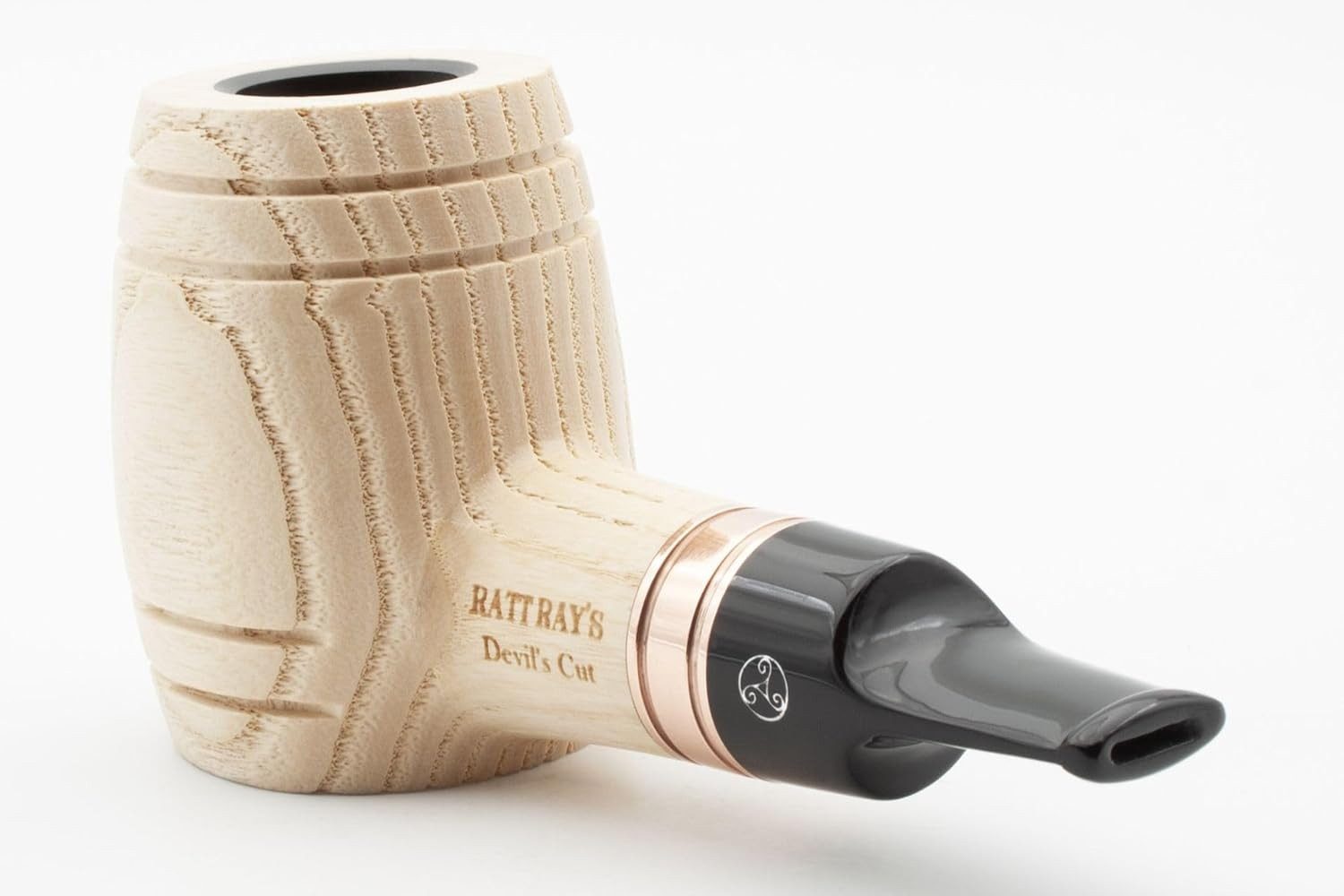 Rattray's Handpfeife Devil's Cut Fass G black oder natural 9mm Filter pipe, extra viel Holz und Volumen, in Geschenkbox verpackt