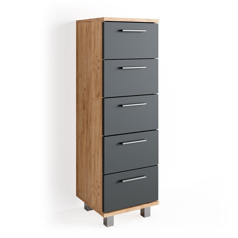 Vicco Midischrank Ilias, Eiche/Anthrazit, 30 x günstig online kaufen