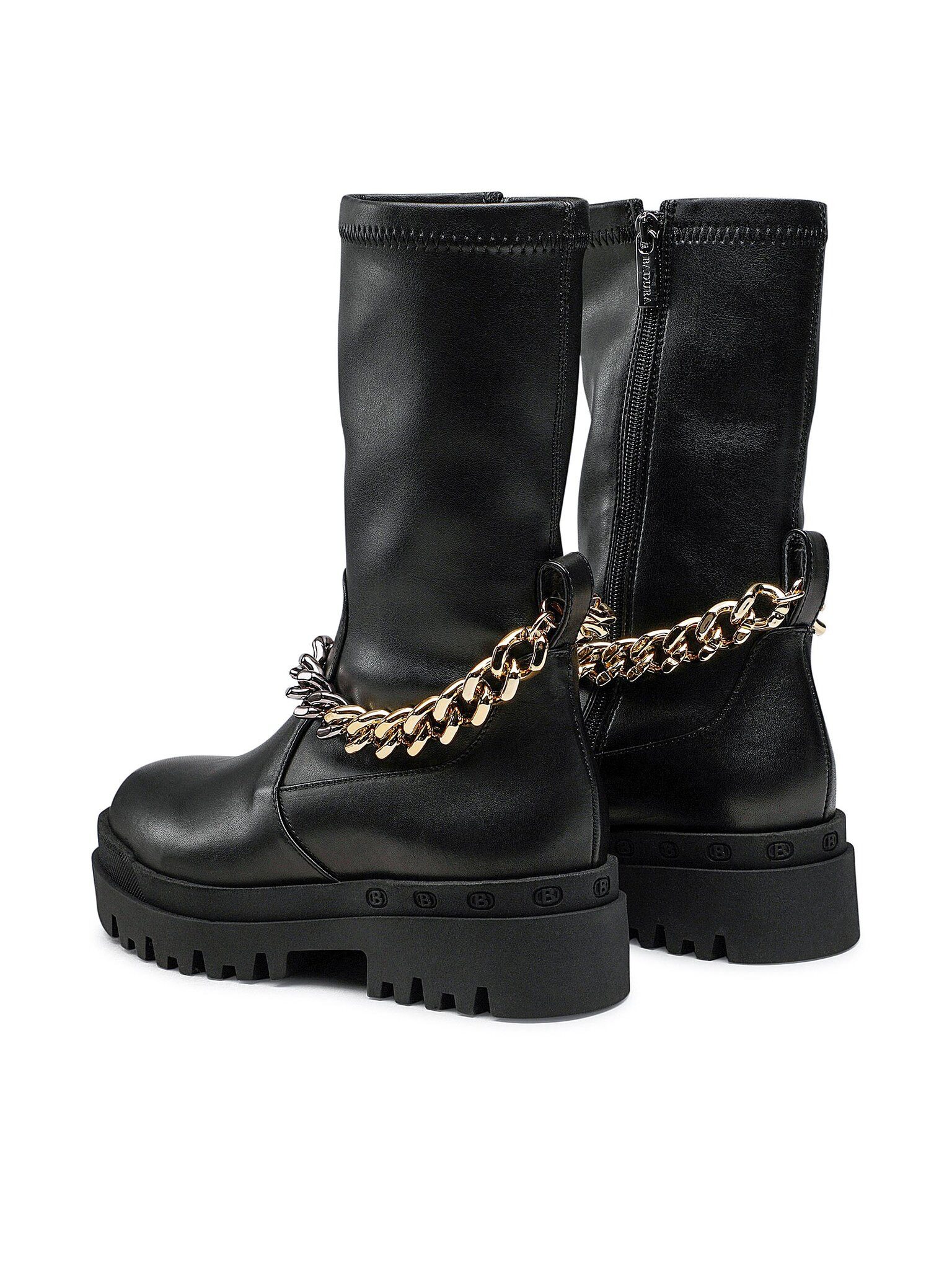 Badura Badura Damen-Knöchelstiefel Schwarz 3040-1 Stiefel