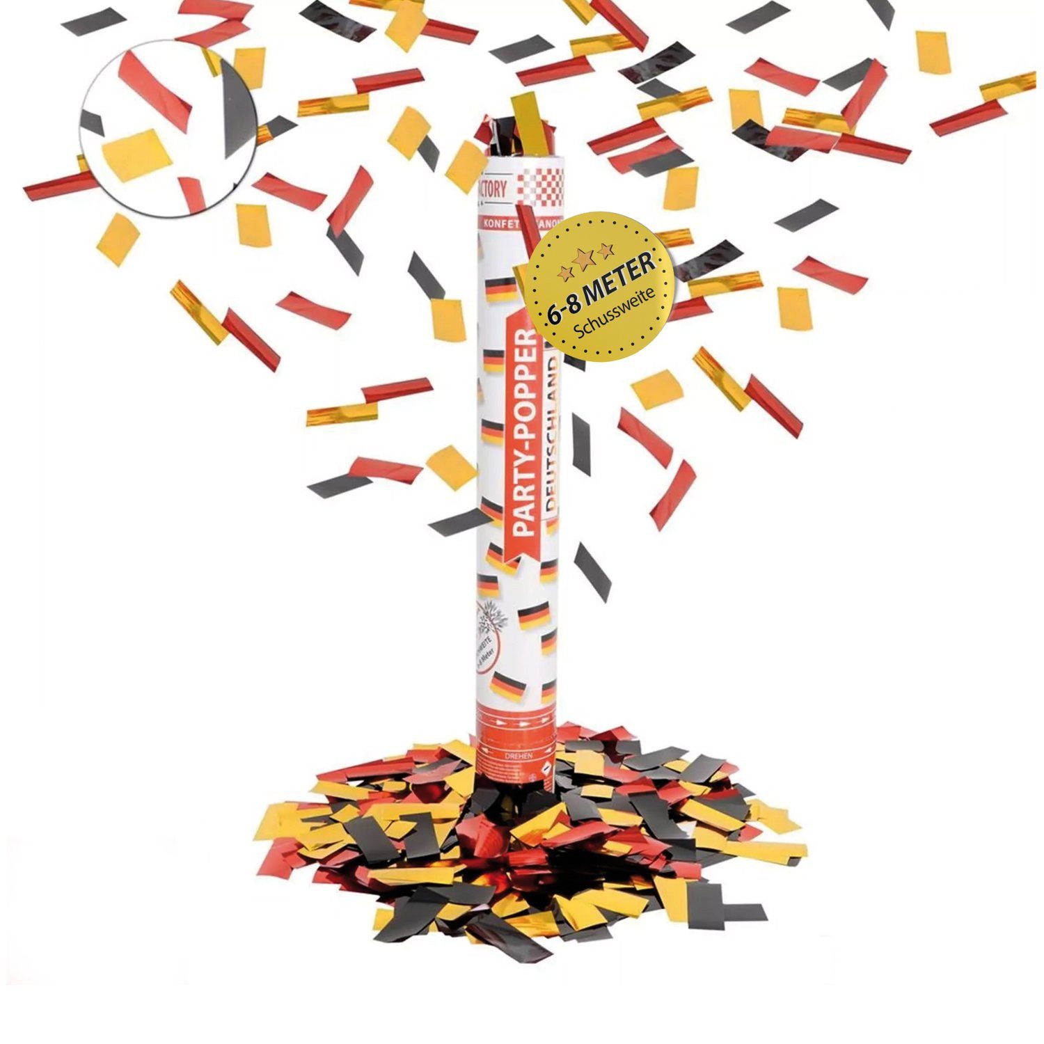 Party Factory Konfetti Party Popper 40cm Deutschland Konfetti Fußballparty Deko
