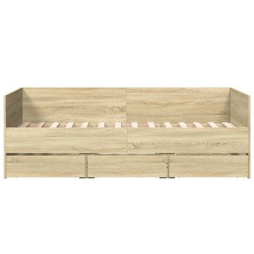 vidaXL Bett Tagesbett mit Schubladen Sonoma-Eiche 75x190 cm Holzwerkstoff