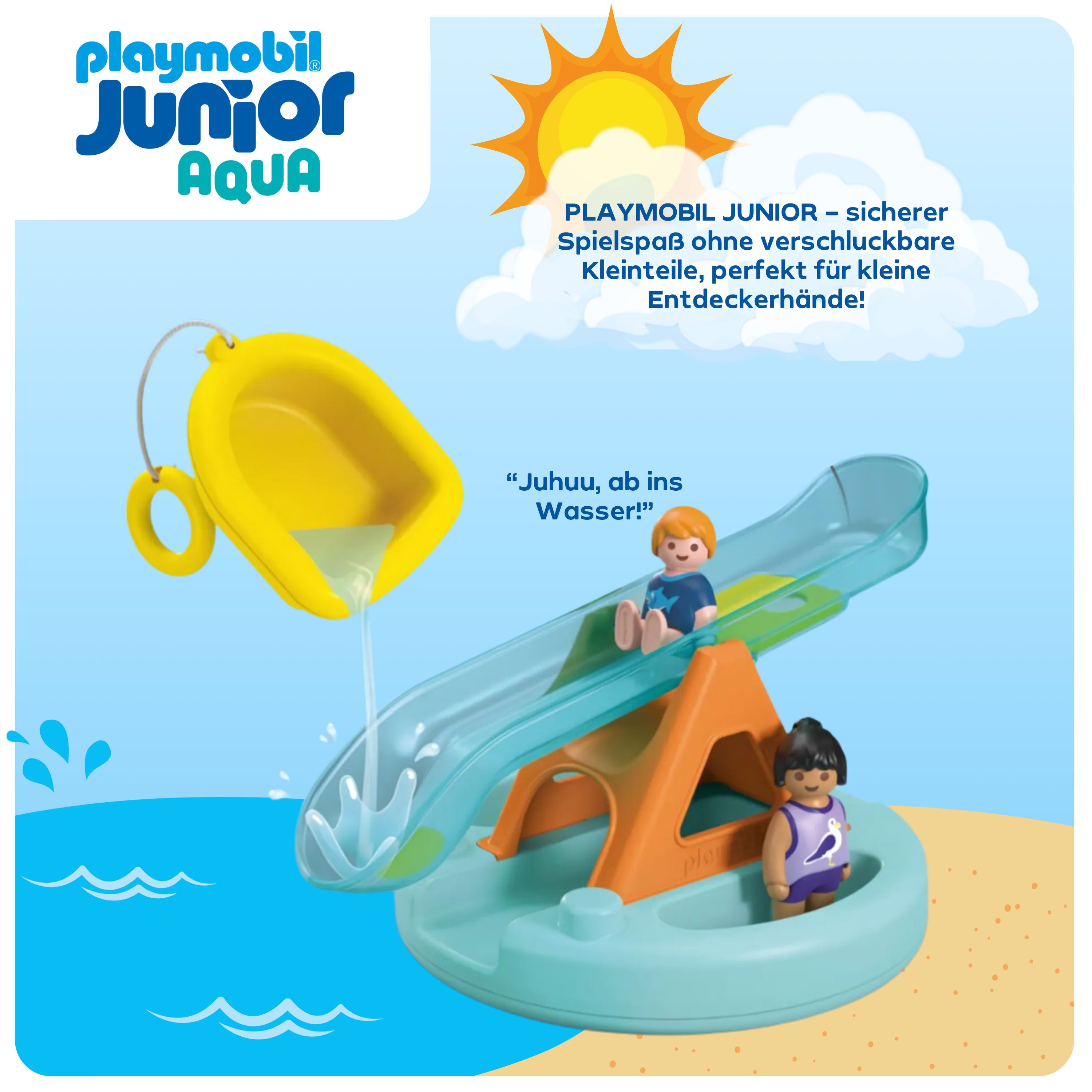 Playmobil® Badeinsel mit Wasserrutsche (71687), JUNIOR Konstruktions-Spiels günstig online kaufen