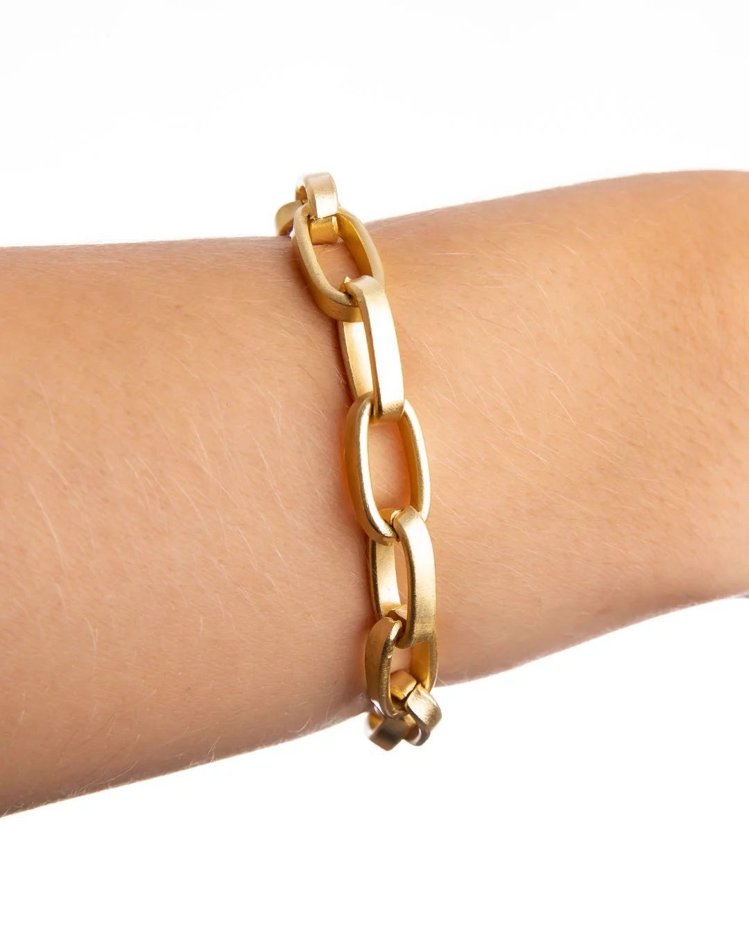 TOM+HATTY Armkette - Gliederkette vergoldet - Gliederarmband - Goldarmband günstig online kaufen