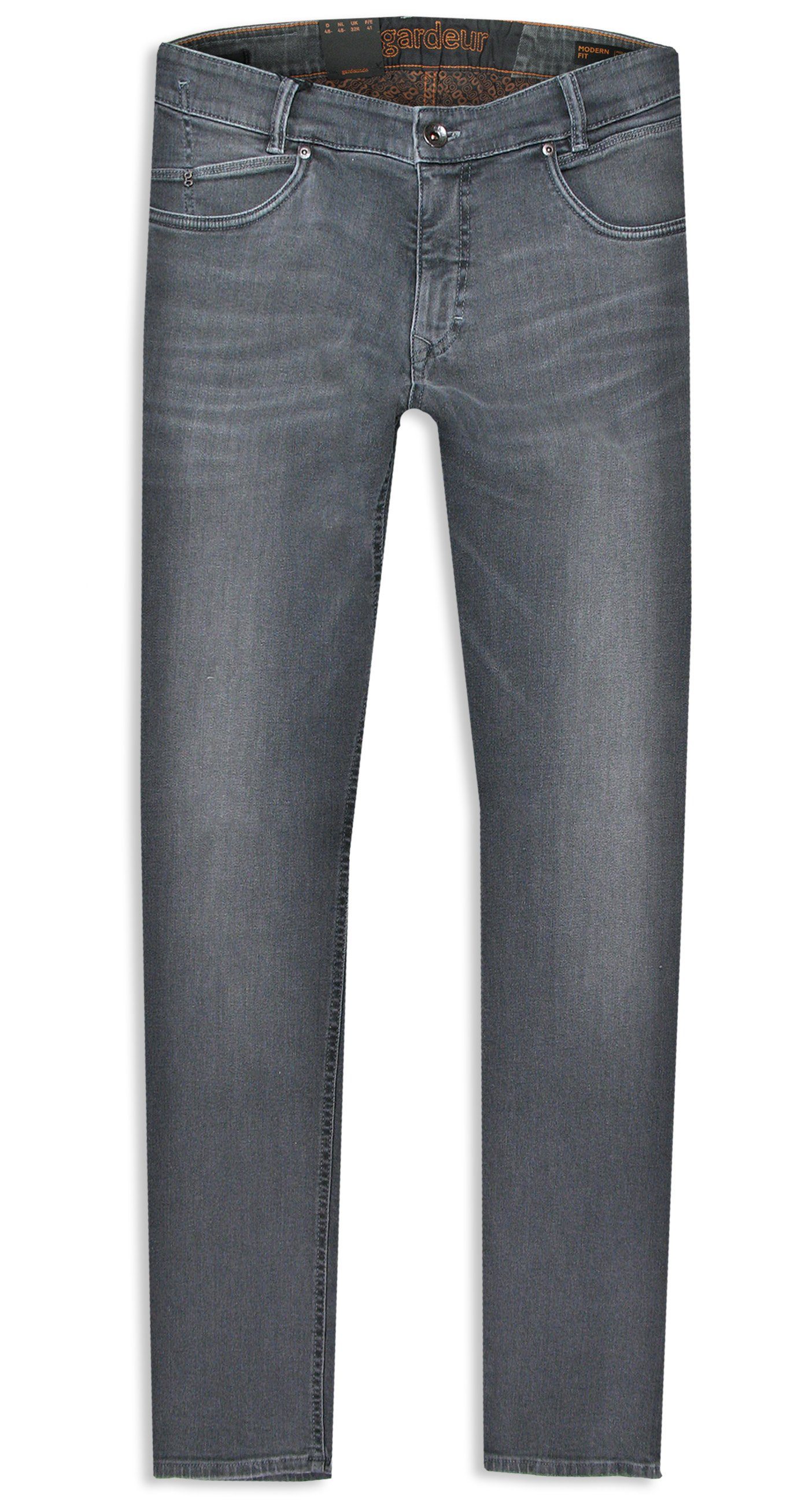 Herren Jeans Atelier GARDEUR 5-Pocket-Jeans Bennet Black Rivet Edition
