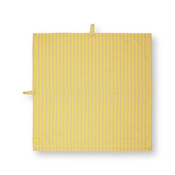 PiP Studio Geschirrtuch Geschirrtücher-Set Stripes Gelb (65x65cm) (2-teilig)