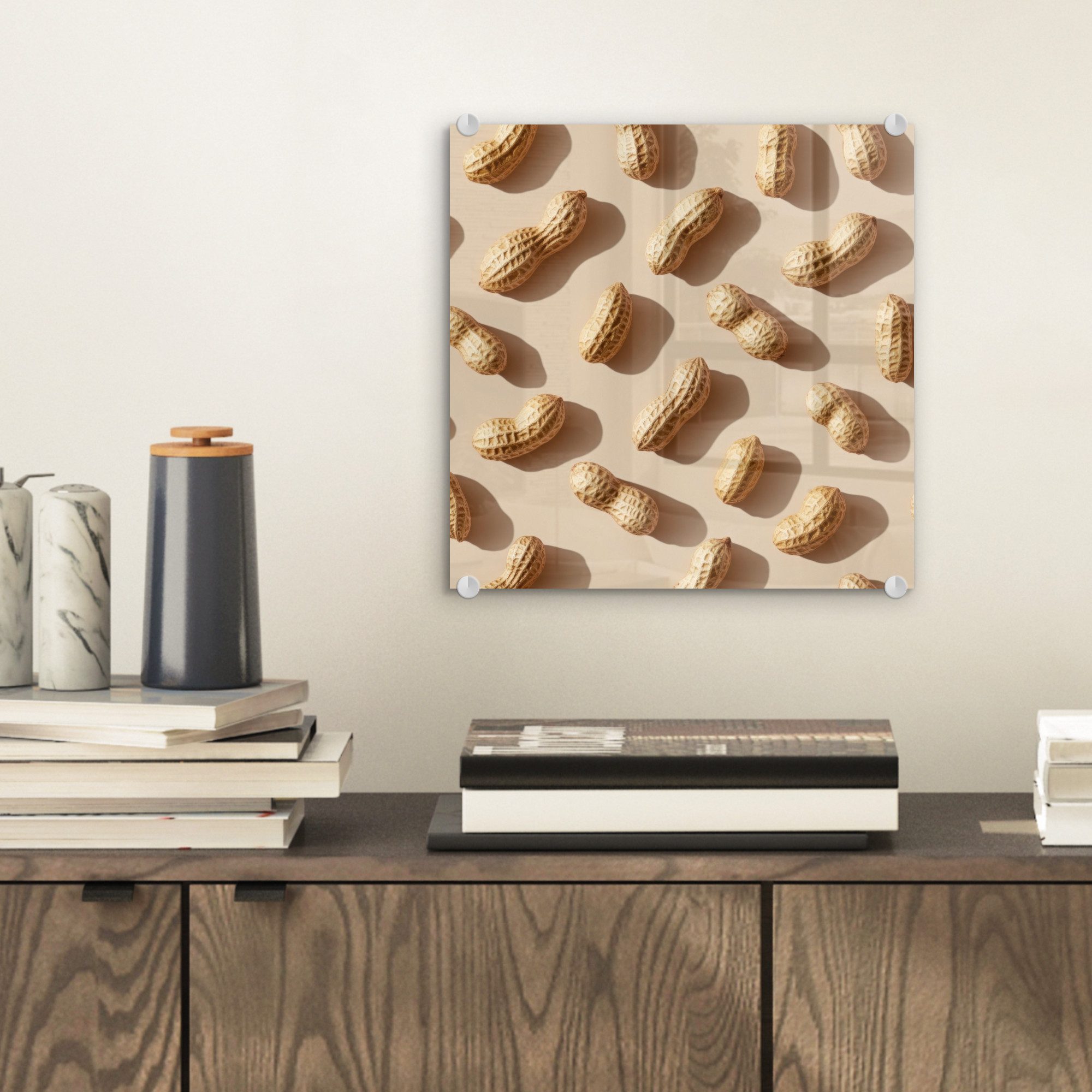 MuchoWow Acrylglasbild Peanuts - Muster - günstig online kaufen