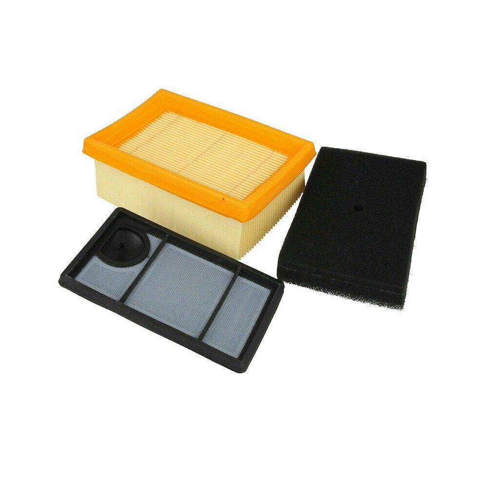Trade-Shop Filter-Set 3in1 passend für Stihl 4223-140-1800, 4223-141-0300, 4223-141-0600, Zubehör für Trennschleifer, Laubbläser, Sprühgerät, Set bestehend aus Hauptfilter, Zusatzfilter und Vorfilter