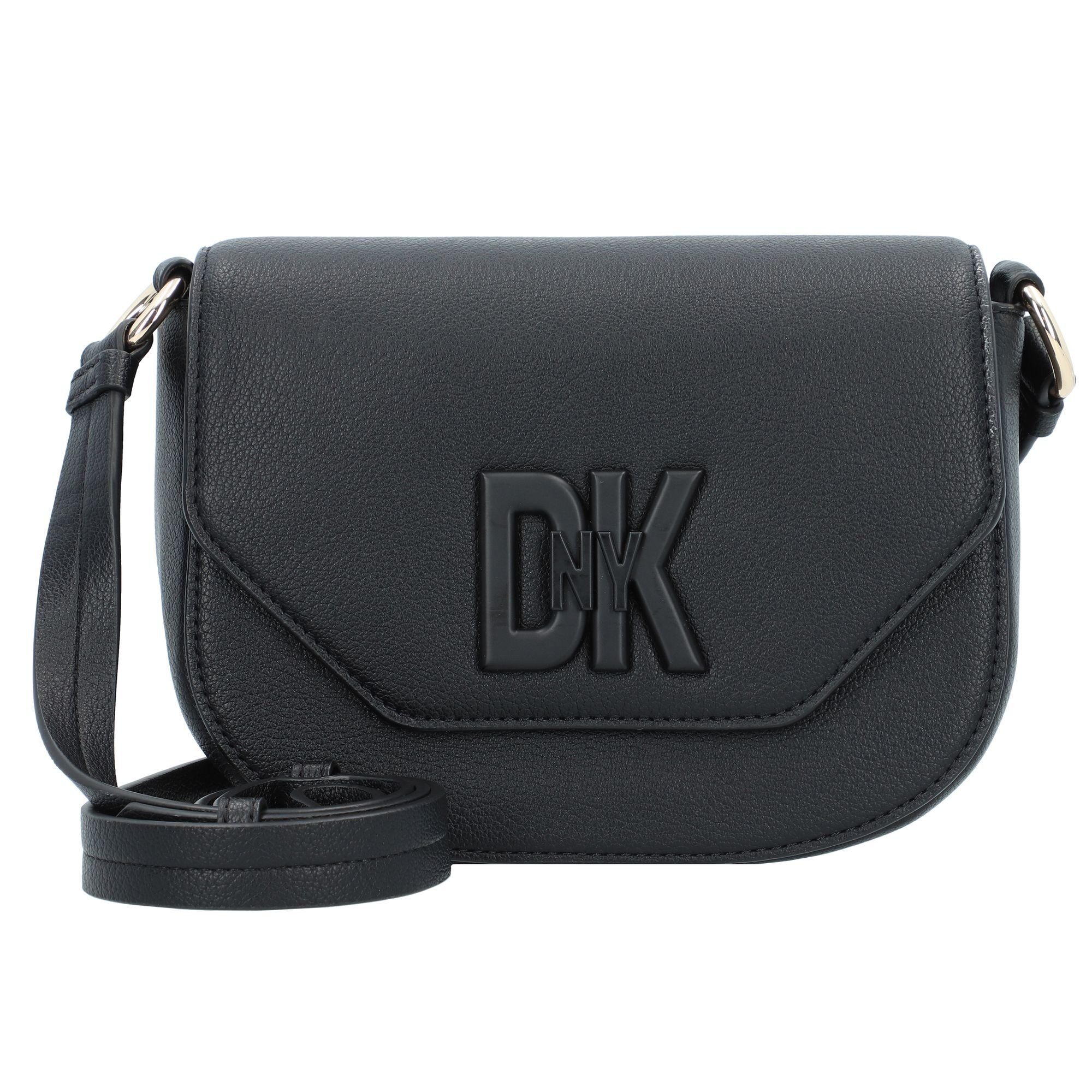 blk-gold Leder DKNY Umhängetasche Avenue, Seventh