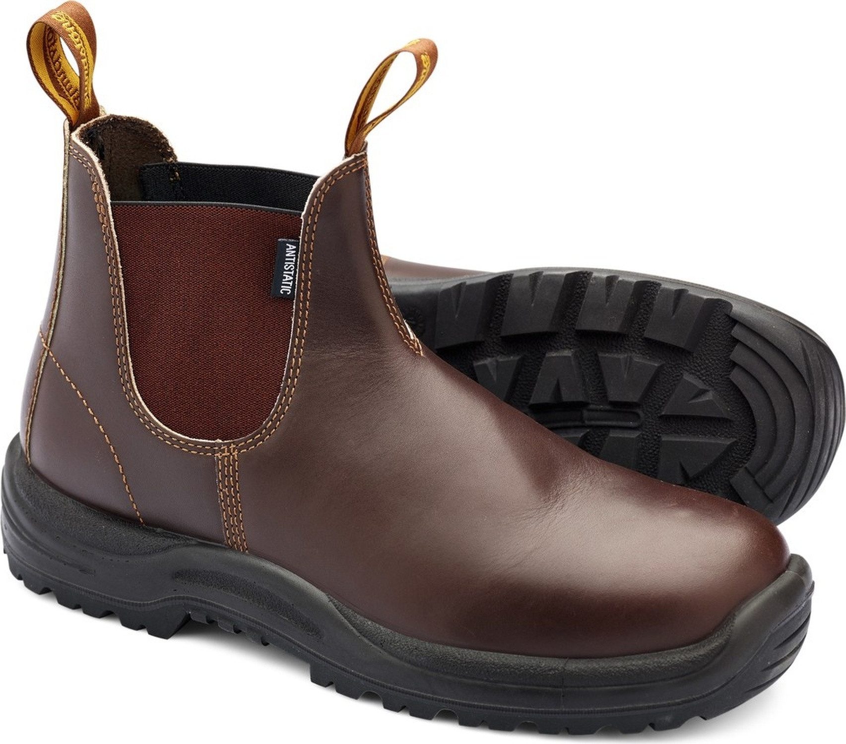 Blundstone 122 Safety Series Stiefel Chestnut Brown Leather