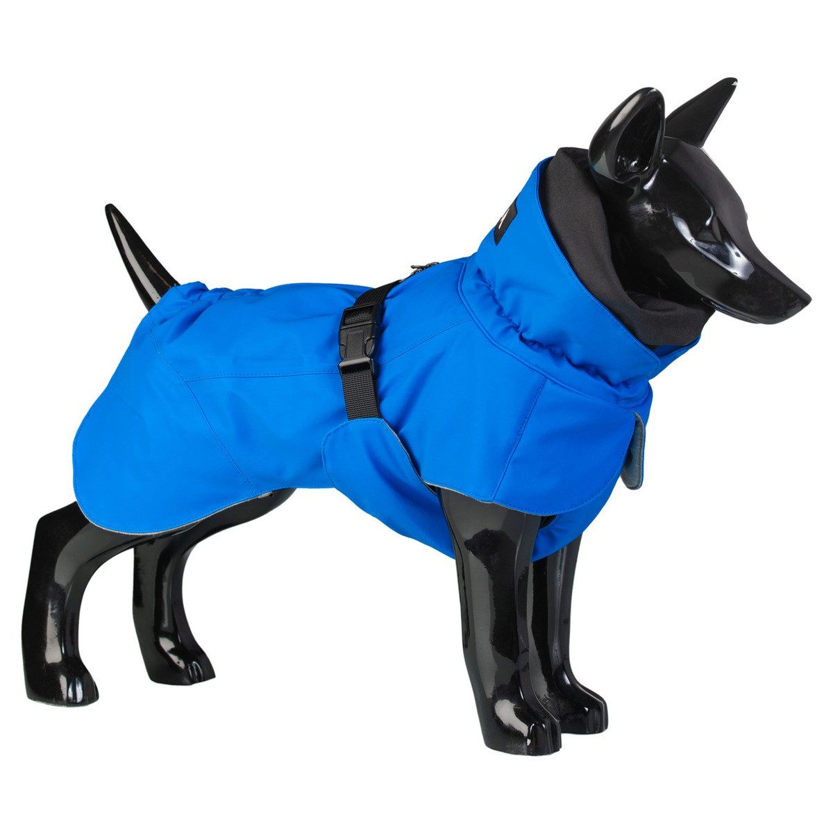 Hundemantel Hunde Winter-Jacke reflektierend "Visibility" blau/indigo