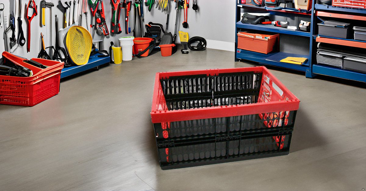 Schulz Haushaltswaren Klappbox Klappbar Box Kiste Transport Einkaufskorb Faltbar 32 oder 45 Liter, 32 l, Zusammenfaltbar