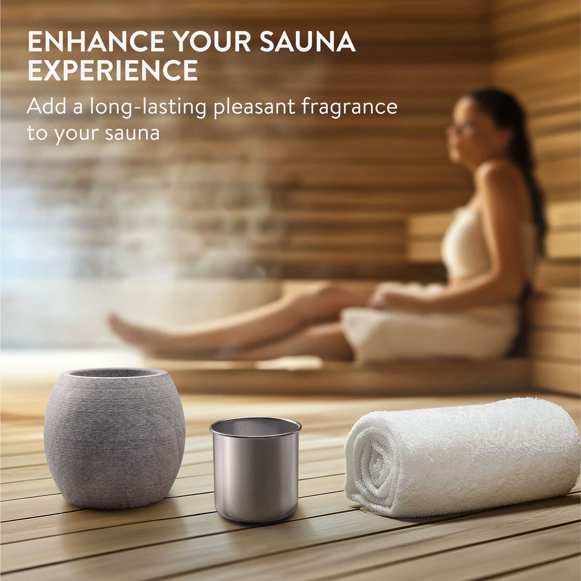 Navaris Sauna-Aufgussset Verdampferschale für die Sauna - Sauna Zubehör Män günstig online kaufen