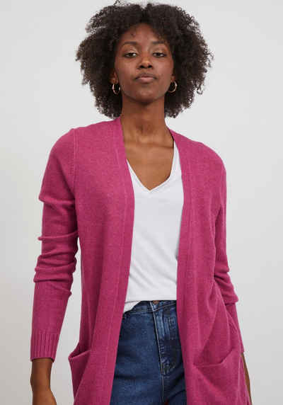 Vila Longstrickjacke VIRIL LONG L/S KNIT CARDIGAN - NOOS in knielanger Form