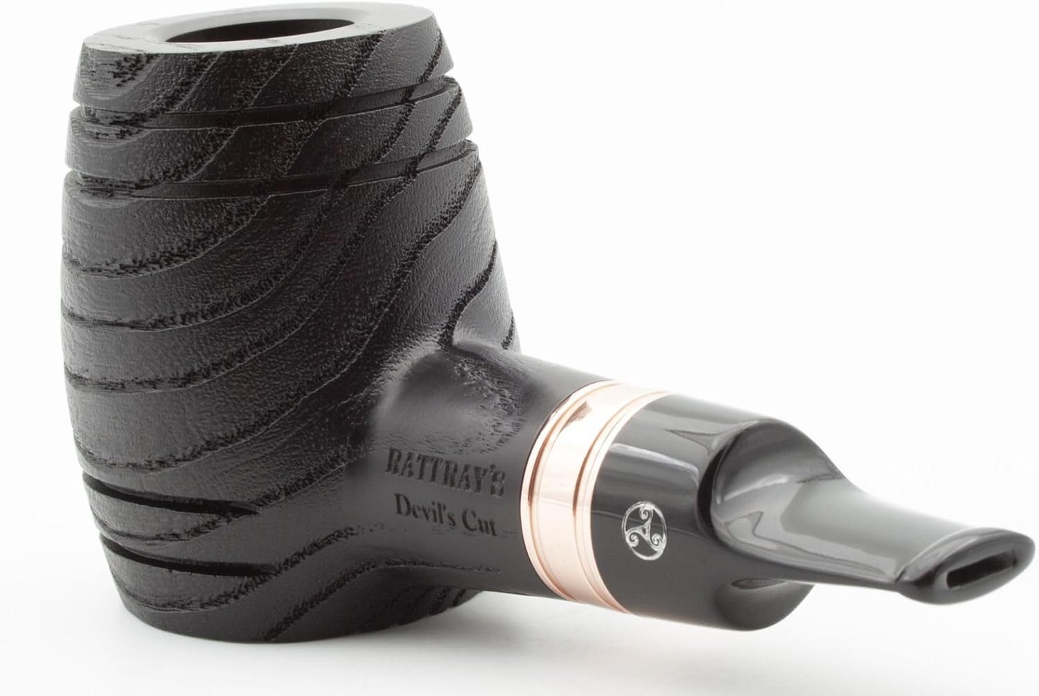Rattray's Handpfeife Devil's Cut Fass G black oder natural 9mm Filter pipe, extra viel Holz und Volumen, in Geschenkbox verpackt