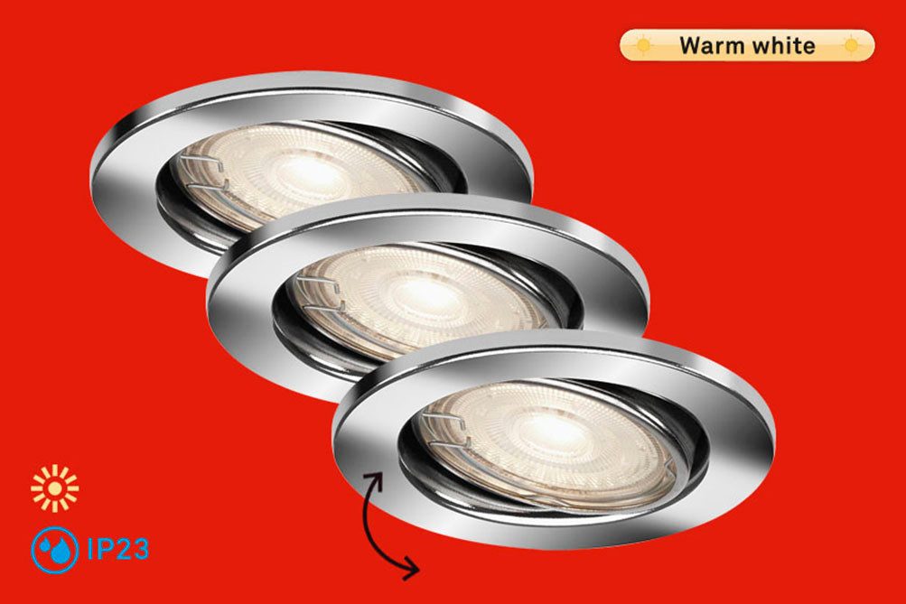 Briloner Leuchten LED Einbauleuchte FIT MOVE