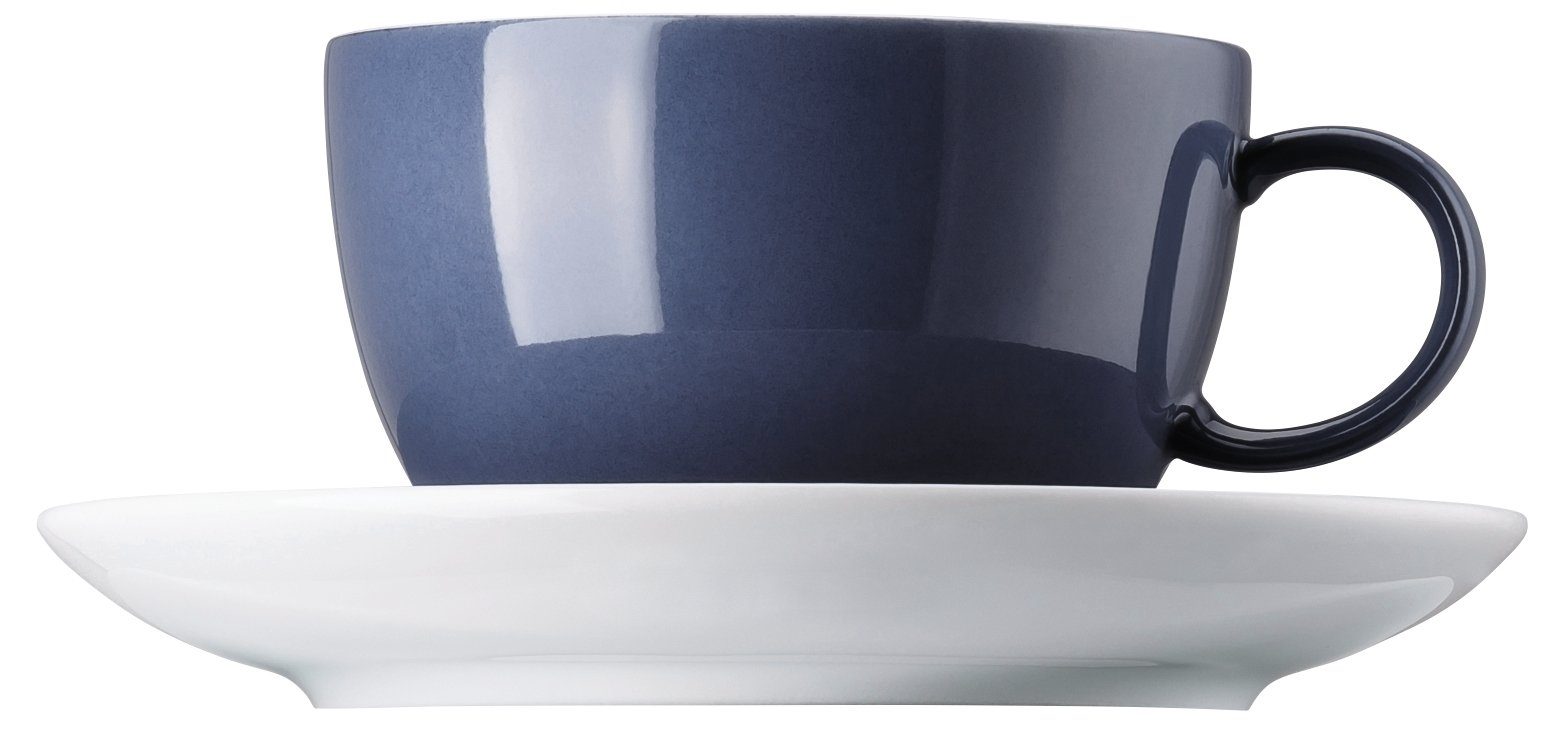 Thomas Porzellan Tasse Sunny Day Nordic Blue Tee-/Kombitasse 2tlg., Porzellan