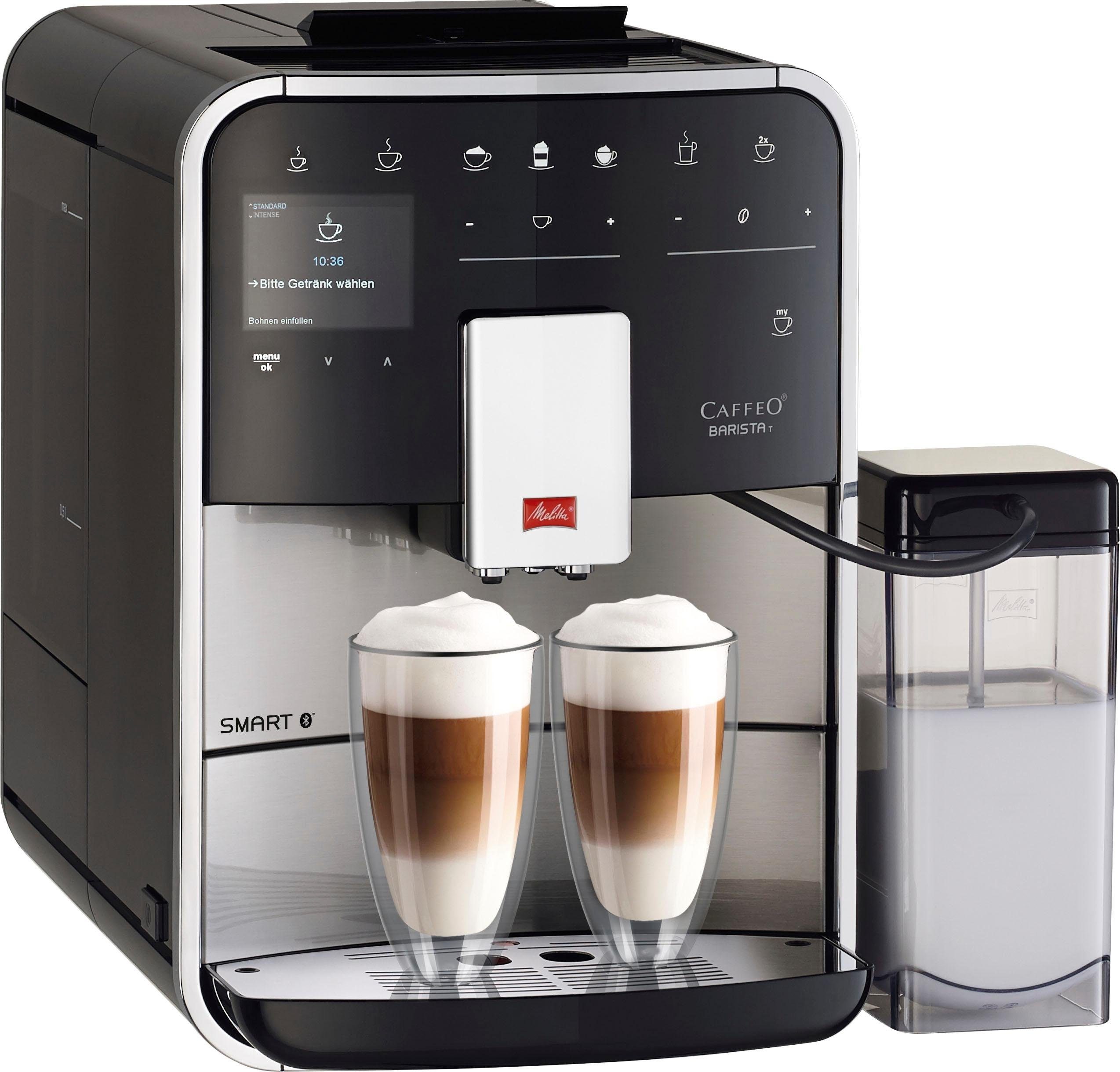 Melitta Kaffeevollautomat Barista T Smart® F 84/0-100, Edelstahl,  Hochwertige Front aus Edelstahl, 4