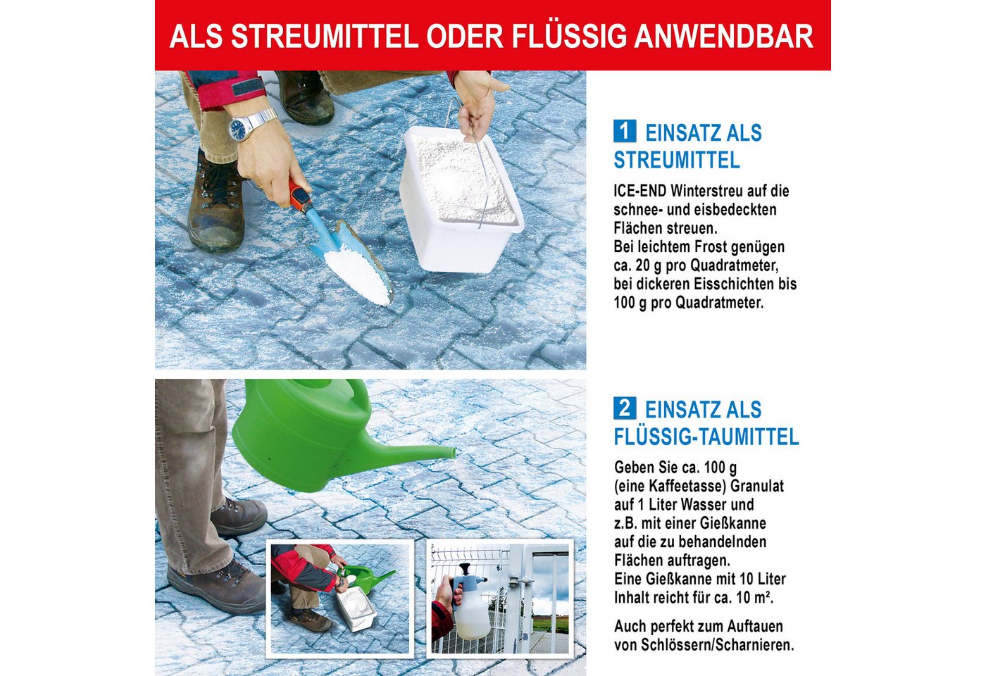 Thumbnail - Onbest Streuwagen Streusalz 5 Liter Auftausalz Straßensalz Streumittel, bis zu 250m²