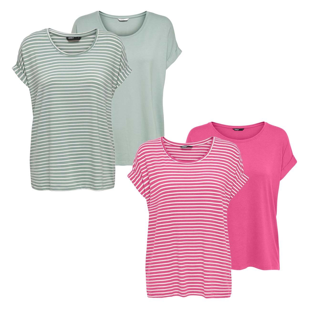 ONLY T-Shirt Damen Top MOSTER Regular günstig online kaufen