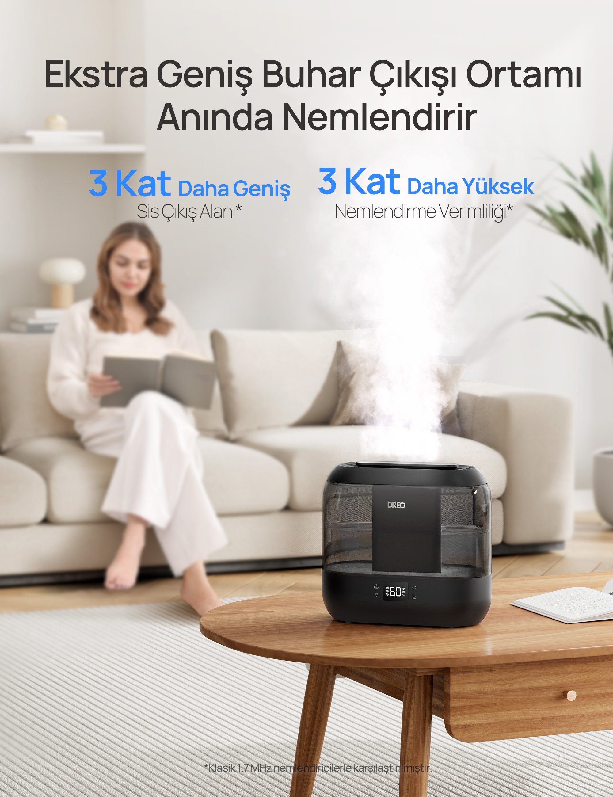 Dreo Luftbefeuchter Schlafzimmer, Top Fill 4L, leise Ultraschall Luftbefeuc günstig online kaufen