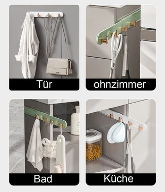 Mrichbez Handtuchhaken Handtuchhalter ohne bohren Haken, (1-St., Selbstklebend Klebehaken Wandhaken), Dehnbar und abnehmbar Badezimmer, Küche, Badewanne, Türen 1