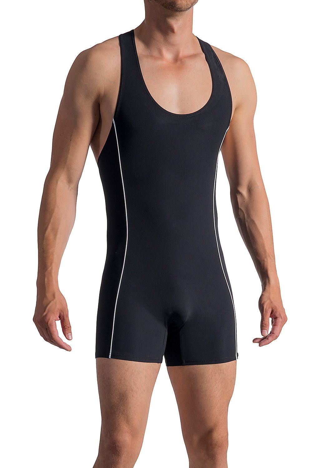 Olaf Benz Schwimmanzug BLU1200 Poolbar & Beach Herren Badebody (1-St) Beachbody im Ringer-Style - figurbetont