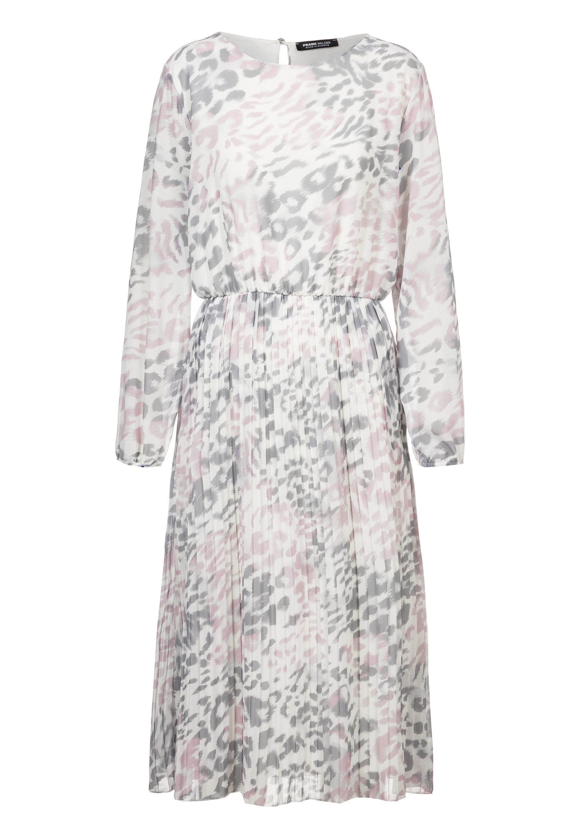 FRANK WALDER Jerseykleid mit Plisseefalten