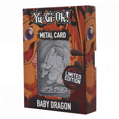 Fanattik Sammelkarte Yu-Gi-Oh! - Baby Drache - limitierte Karte aus geprägtem Metall