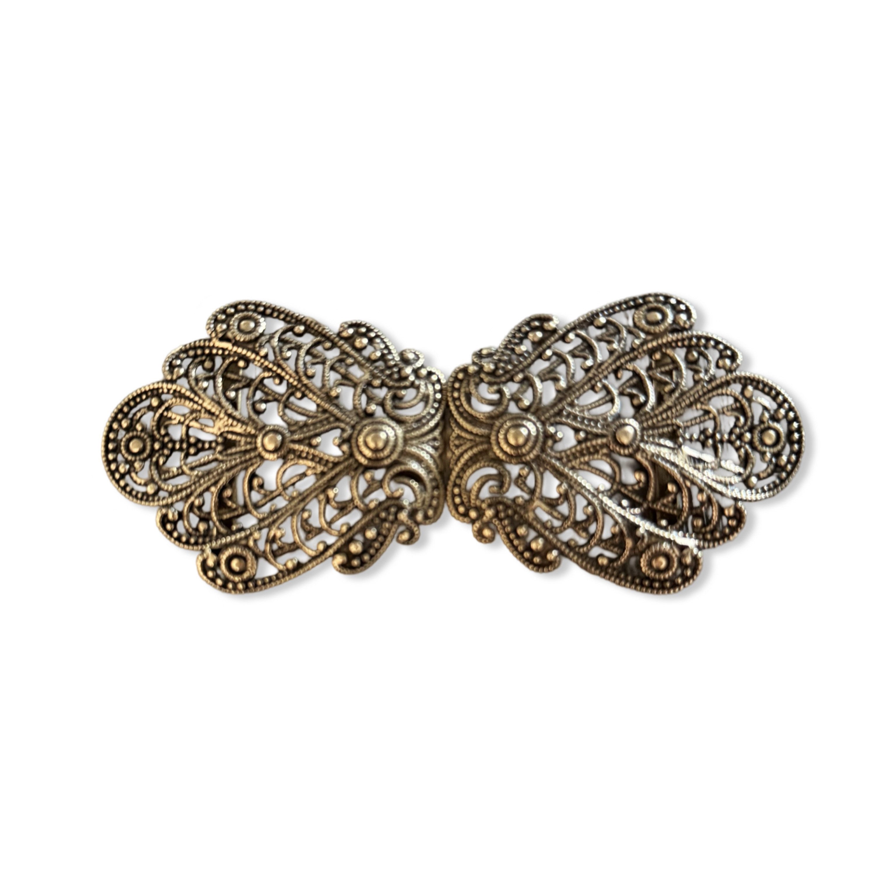 Hartmann-Knöpfe Gürtelschnalle elegante altgold farben Dirndl Trachten Schliesse