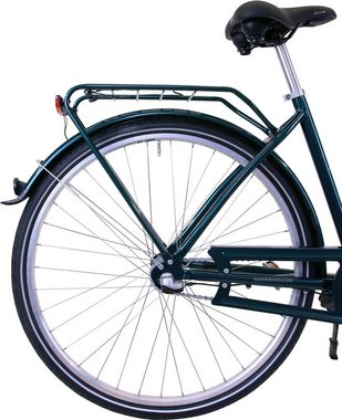 HAWK Bikes Cityrad HAWK City Classic Joy British Green, 3 Gang Shimano Nexus Schaltwerk, für Damen und Herren