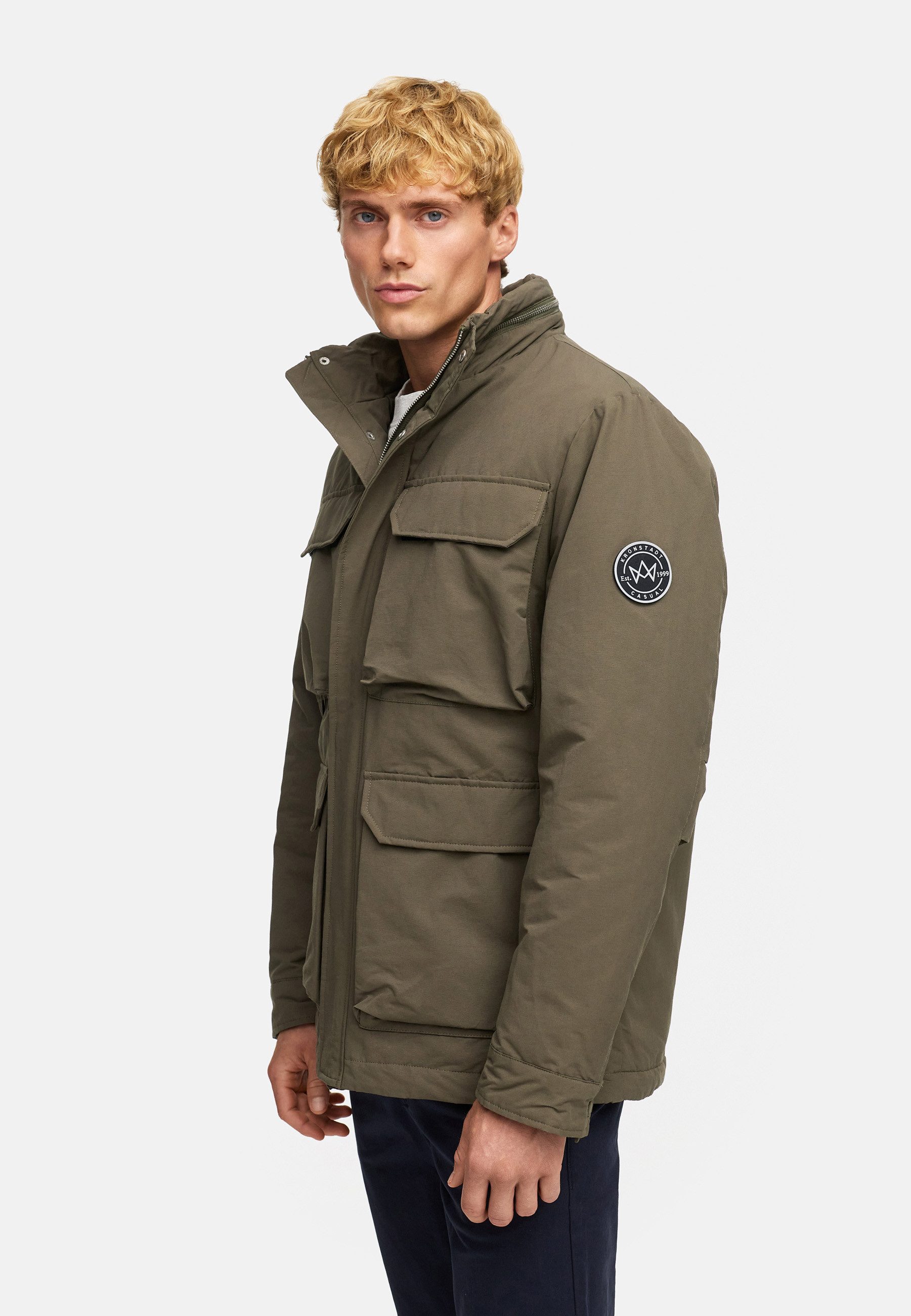 Kronstadt Winterjacke Herren KSMonty Jacke Winter Herrenjacke Parka mit Stehkragen und vielen Taschen