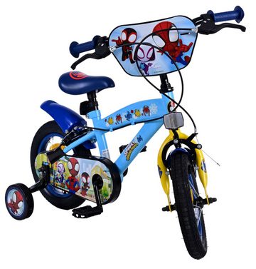 Volare Kinderfahrrad Kinderfahrrad Spidey für Jungen 12 Zoll Kinderrad in Blau Fahrrad