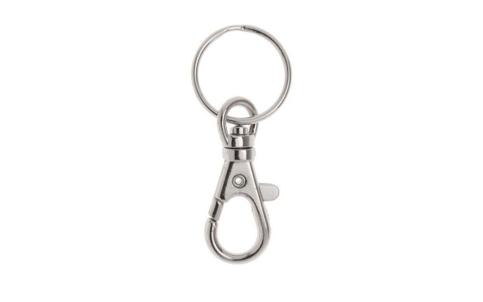 Bastelnaturmaterial Glorex Schlüsselanhänger 1 Karabiner Ring 25 mm