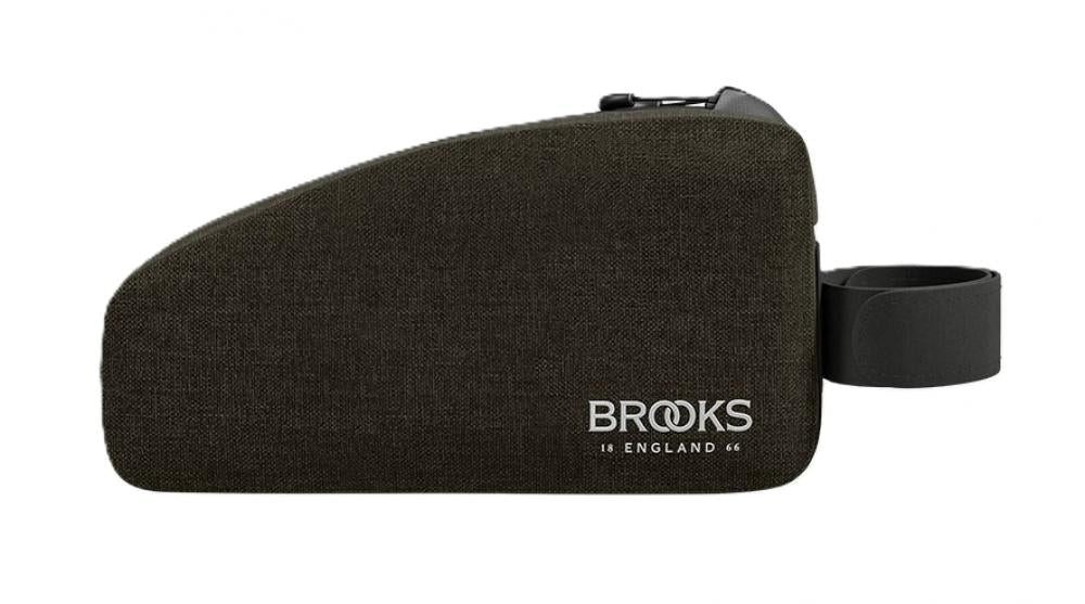 BROOKS ENGLAND Fahrradtasche BROOKS Scape Top Tube Bag Mud Green - wasserdichte Oberrohrtasche 0,9
