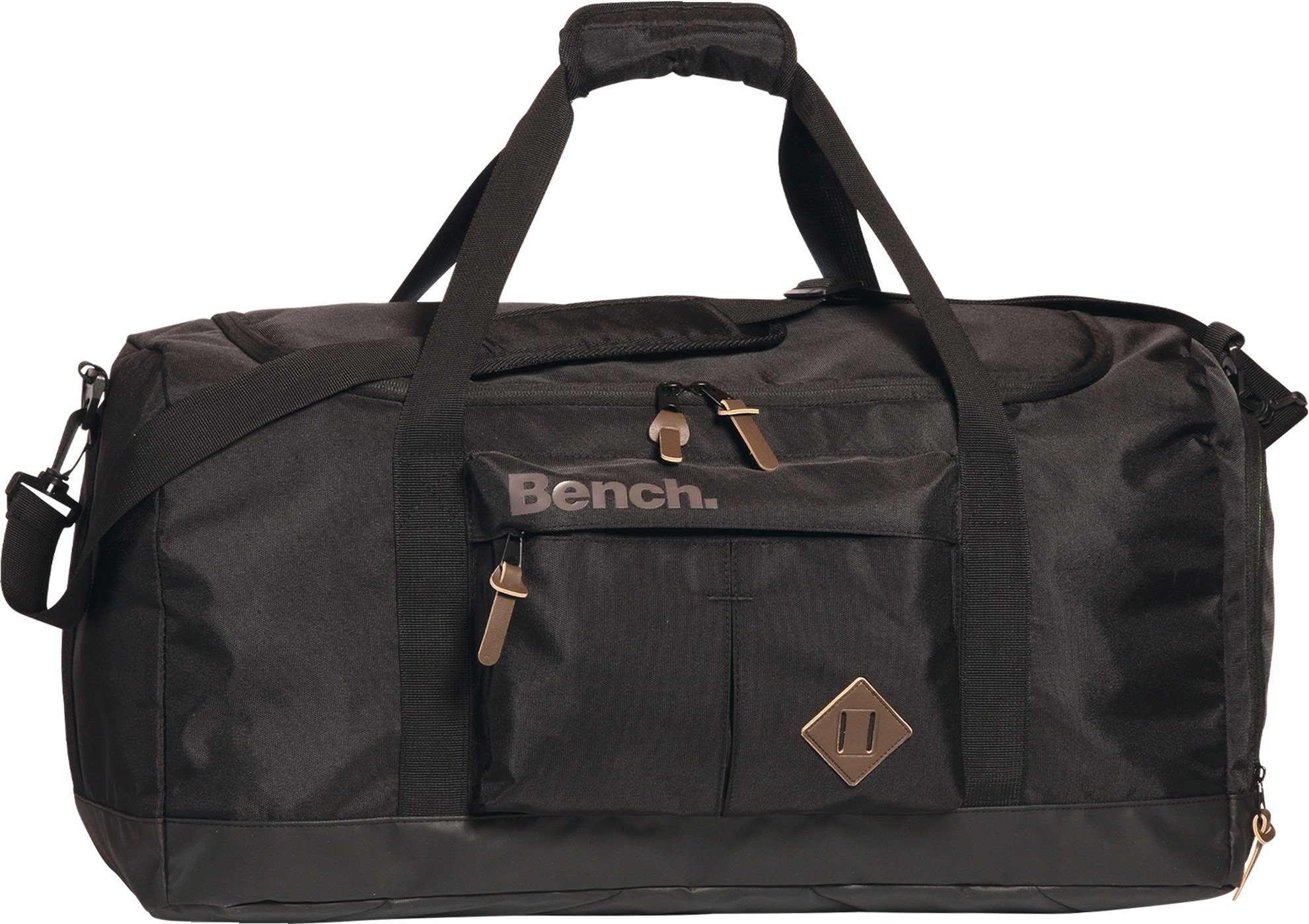 Bench. Sporttasche Bench Reisetasche Sporttasche Nylon (Reisetasche), Herren, Damen, Jugend Reisetasche, Sporttasche Nylon, schwarz 60cm