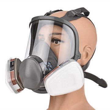 Beyamis Kopfschutz 16-in-1-Antiviren-Vollgesichts-Atemschutzmasken-Arbeitsschutz