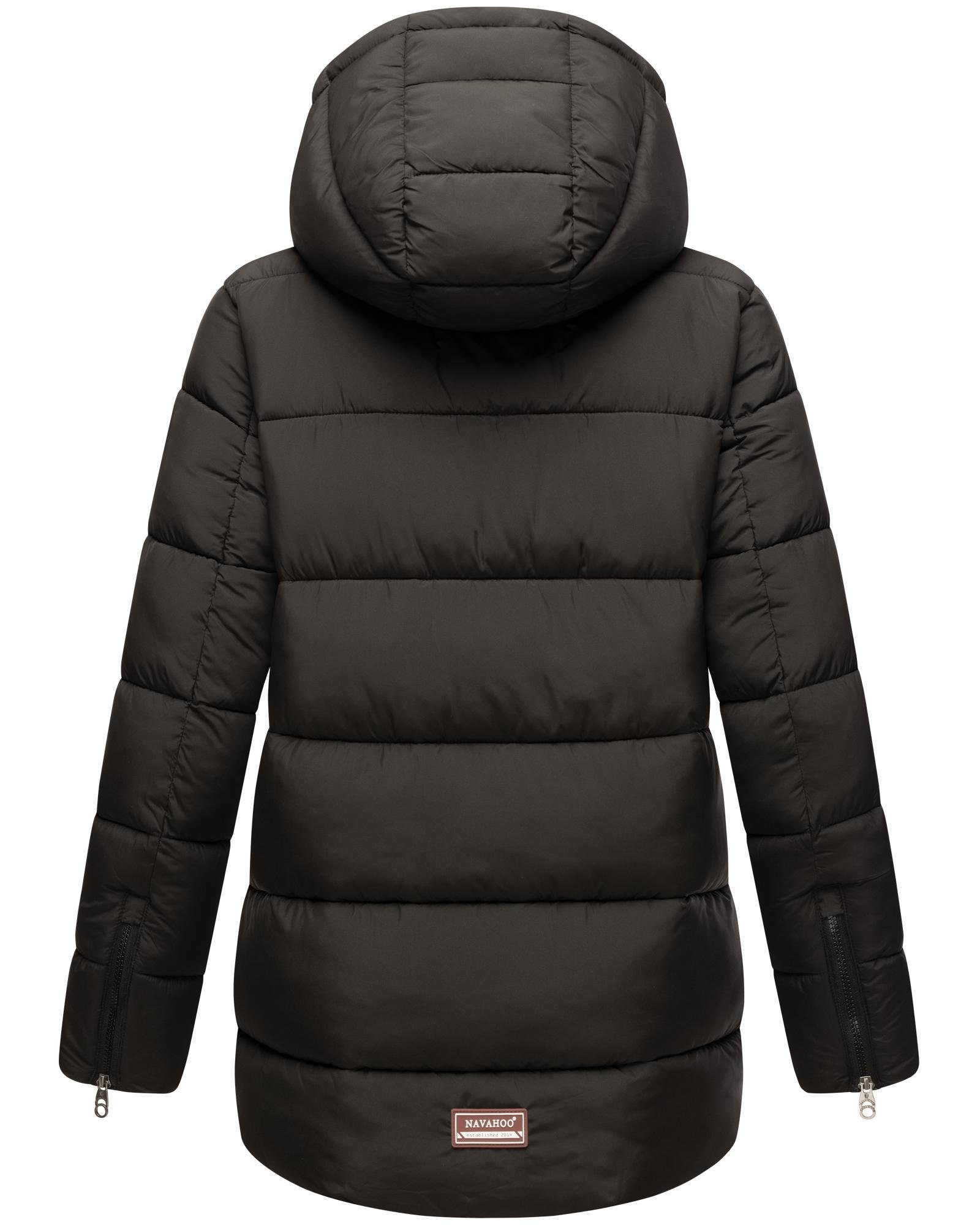 Navahoo Winterjacke Wattewölkchen Modische Damen Steppjacke mit kontrastfarbenen Details