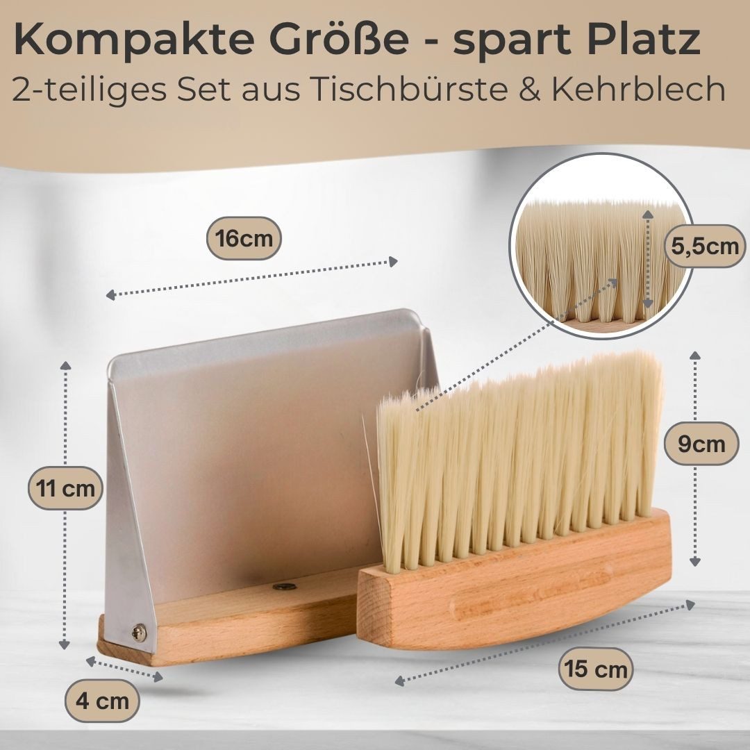 Topanbieter999 Kehrgarnitur Mini, (2 tlg), Integrierter Magnet zur platzsparenden Aufbewahrung