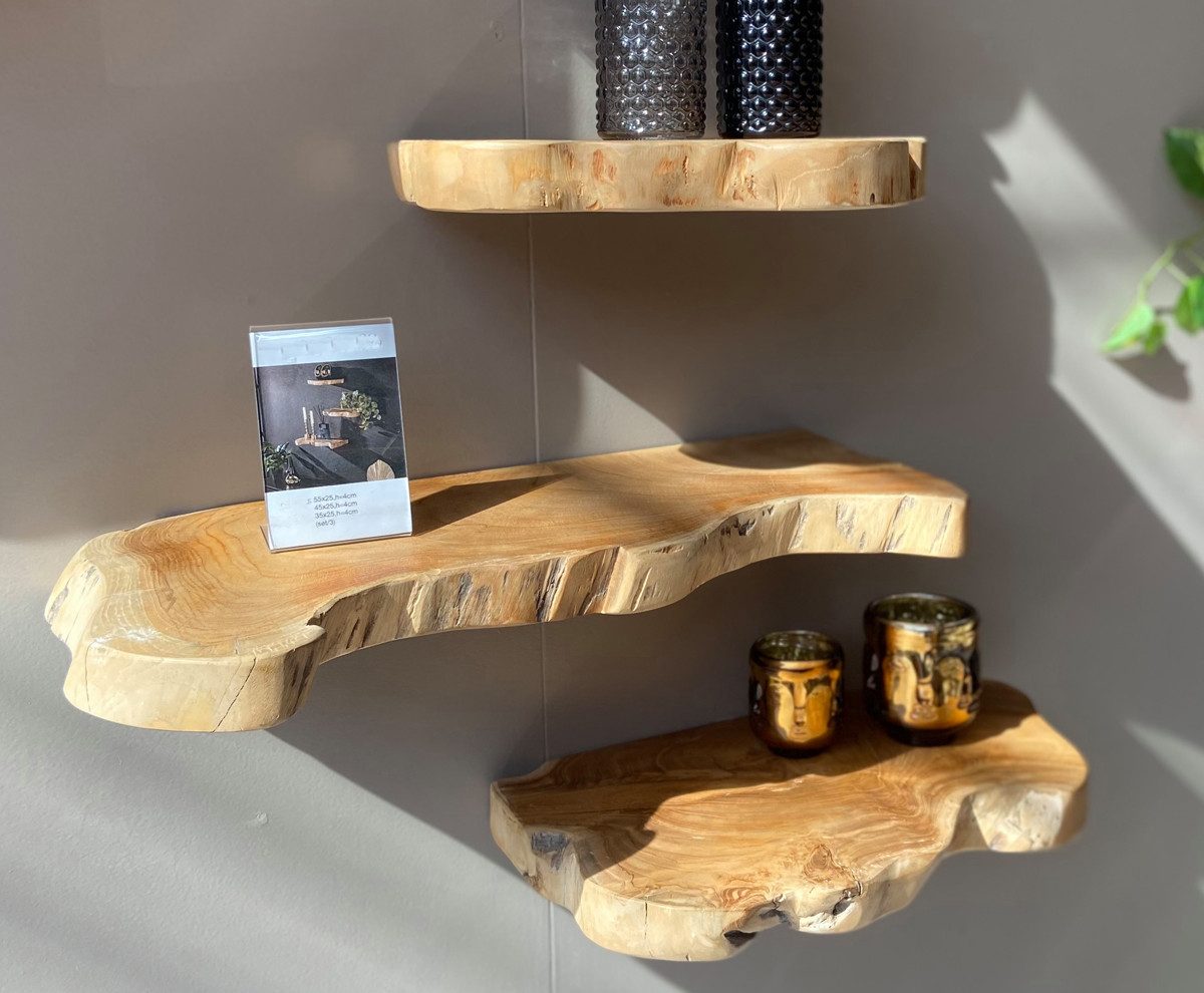 Maison ESTO Wandregal NATUR 3´er Set günstig online kaufen